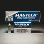 Magtech 9MM 115 GR Steel Case - 50 Round Box (Low Shipping, No Tax Outside Az)