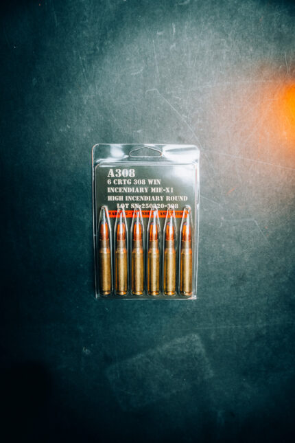 A308 308 Win 112 GR MIE-X1 High Incendiary Round - (No Tax Outside Az)