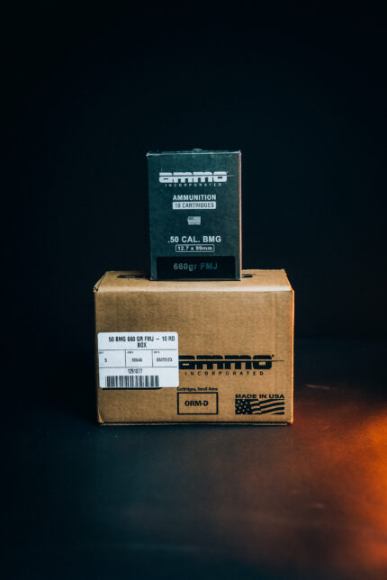 Ammo INC. 50 BMG 660 GR FMJ - 50 Round Case