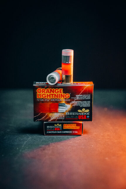 Brenneke Orange Lightning High Velocity Slug 12 GA 2 3/4" 1oz - 5 Round Box (No Tax Outside AZ)
