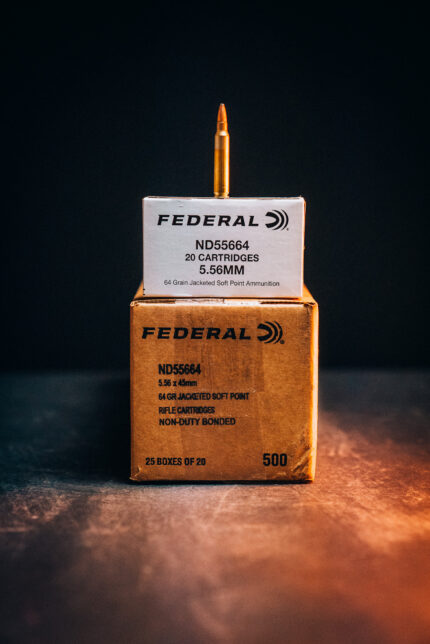 Federal FBI ND55664 Barrier Blind 5.56 64 GR Bonded Soft Point - (No Tax Outside Az)