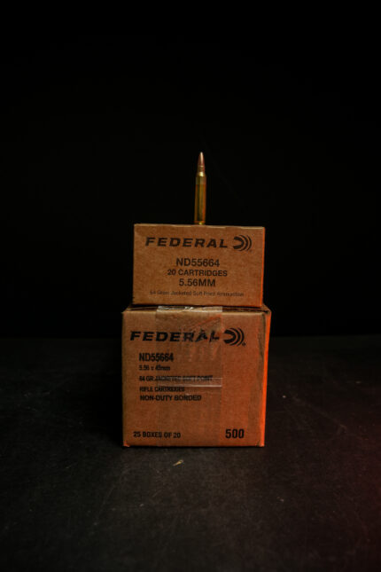 Federal FBI Load 5.56 64 GR Barrier Blind Jacketed Soft Point - ND55664