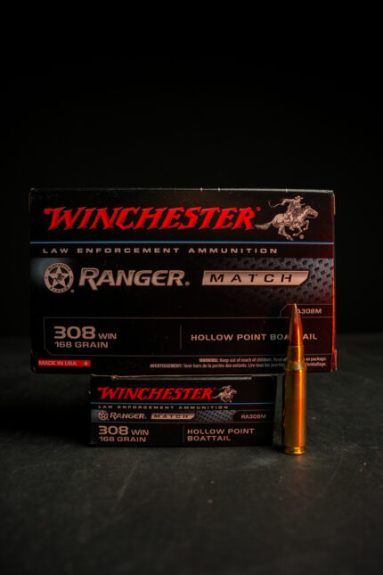 Winchester Ranger Law Enforcement Match 308 Win 168 GR HPBT – RA308M