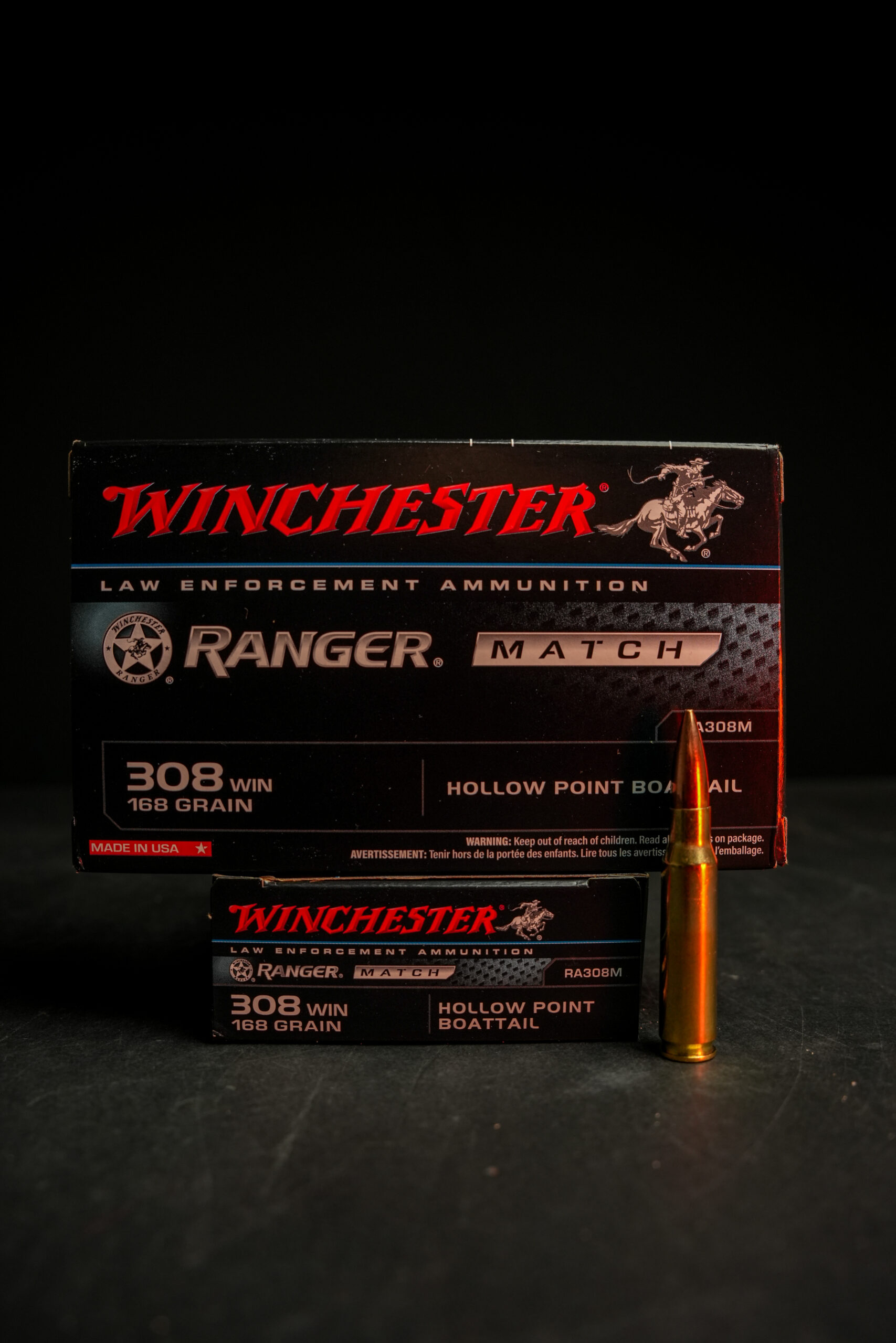 Winchester Ranger Law Enforcement Match 308 Win 168 GR HPBT – RA308M