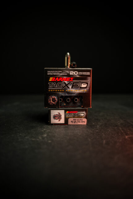 Barnes TAC-XPD 380 ACP 80 GR Solid Copper HP - 20 Round Box
