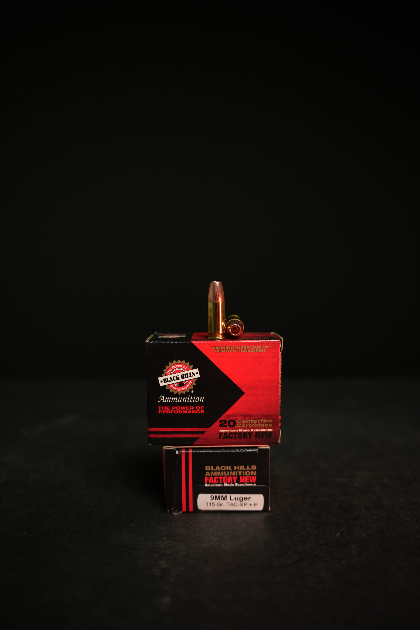 Black Hills 9MM 115 GR Tac-XP +P Solid Copper HP 20 Round Box – D9N1020