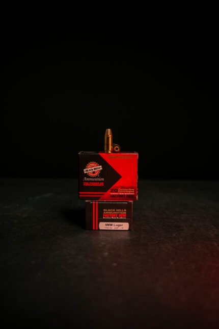 Black Hills High Velocity 9MM 115 GR +P JHP 20 Round Box - D9N820