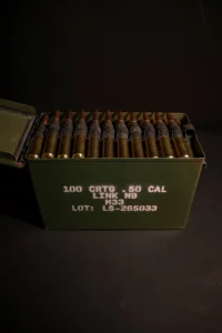 linked 50 bmg pmc m33 fmj 100 round can m9 links