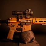 Trijicon MRO HD Red Dot 1X25 68MOA Circle W/ 2 MOA Center Dot Full Co-Witness Mount 3X Magnifier W/ Adjustable Height Quick Release Flip to Side Mount