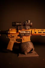 Trijicon MRO HD Red Dot 1X25 68MOA Circle W/ 2 MOA Center Dot Full Co-Witness Mount 3X Magnifier W/ Adjustable Height Quick Release Flip to Side Mount