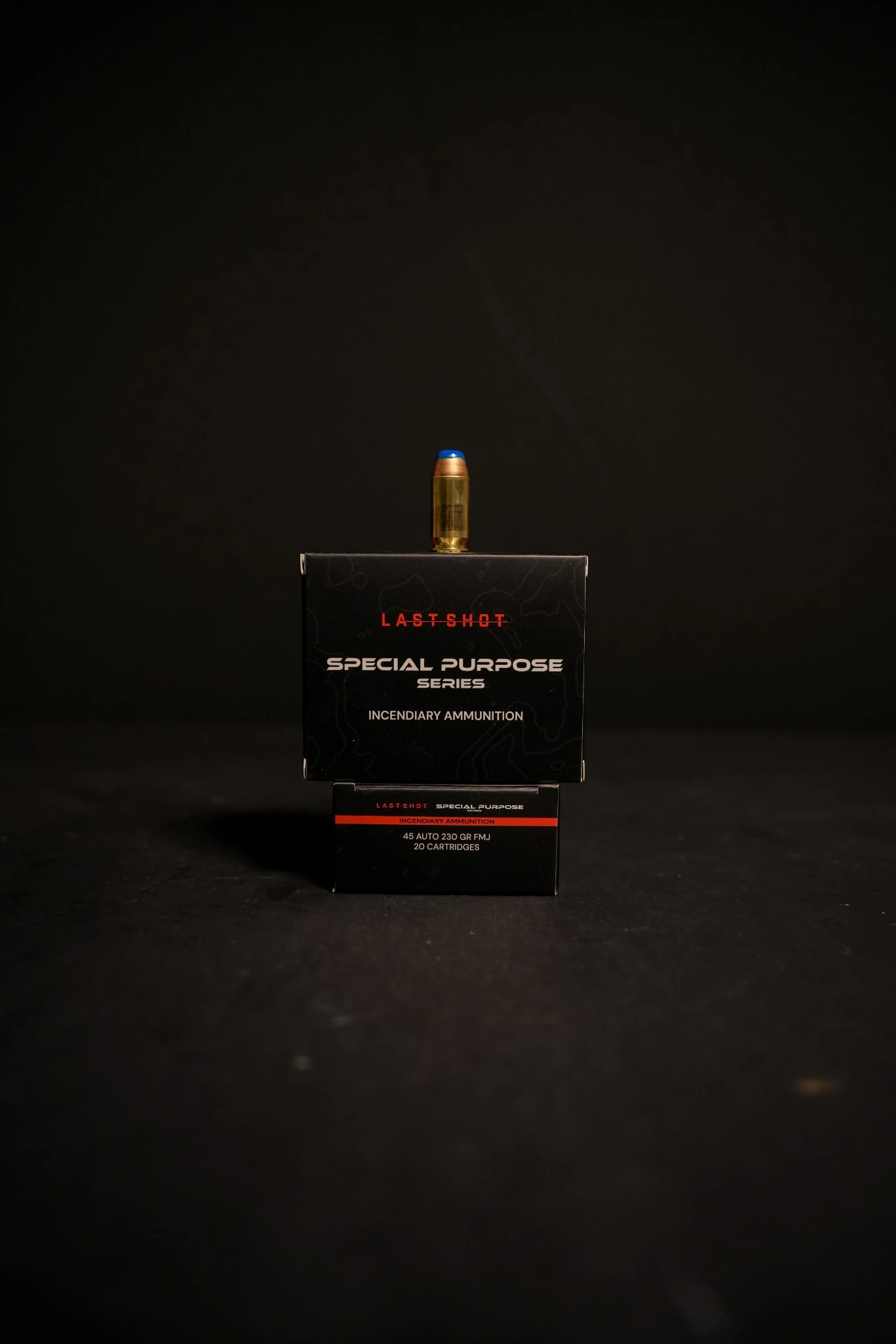 45 I Box Last Shot Special Purpose Series 45 Auto 230 GR FMJ Incendiary | 20 Round Box - Image 1