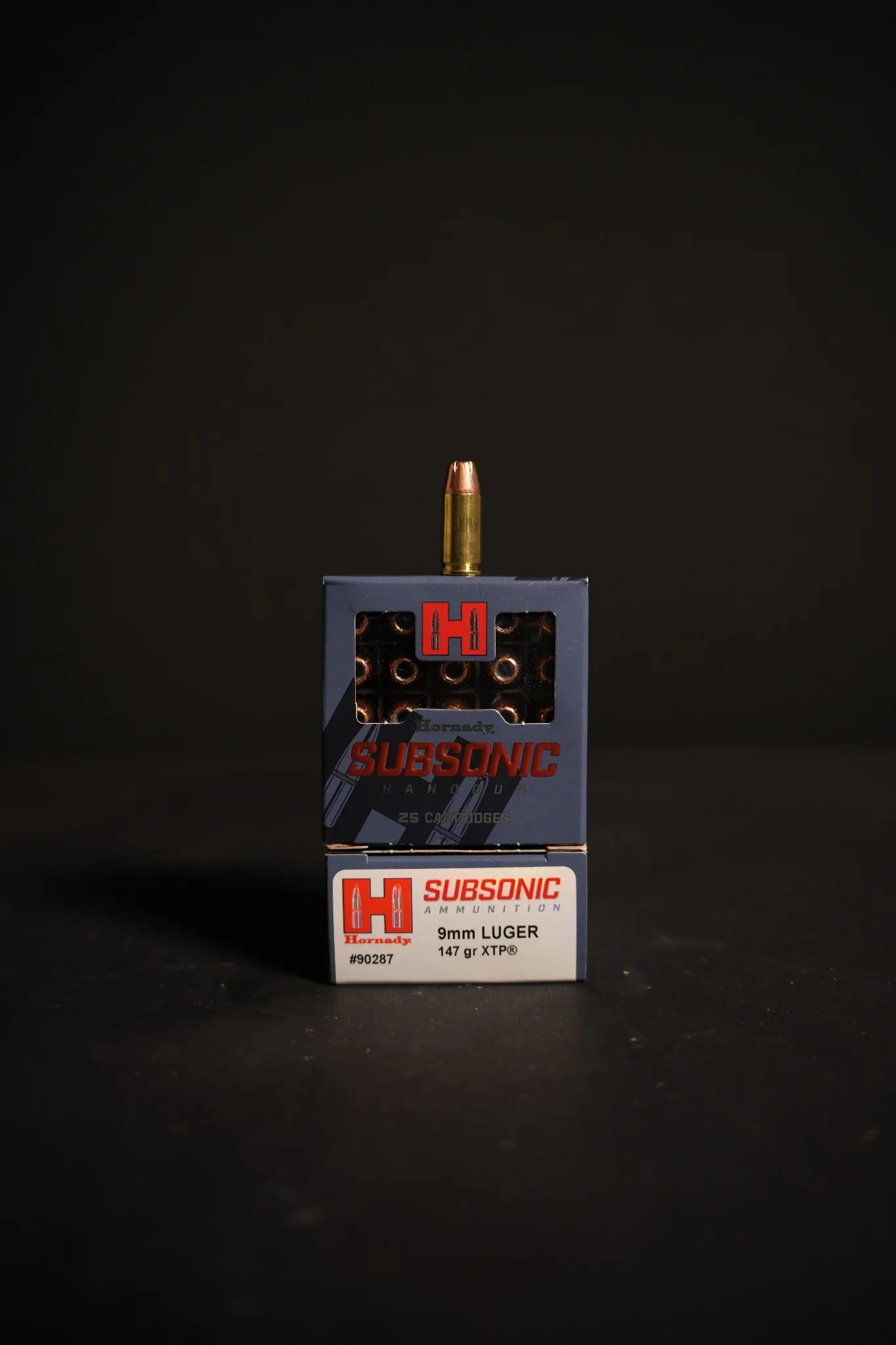 Hornady 9MM 147 GR Subsonic XTP 25 Round Box – 90287 Hornady 9MM 147 GR Subsonic XTP 25 Round Box - 90287 - Image 1