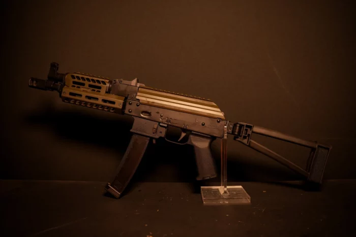 New: 3-Position Soviet Arms 9MM AK-V Olive Drab Green (ODG) Picatinny Dust Cover & Handguard - Image 2
